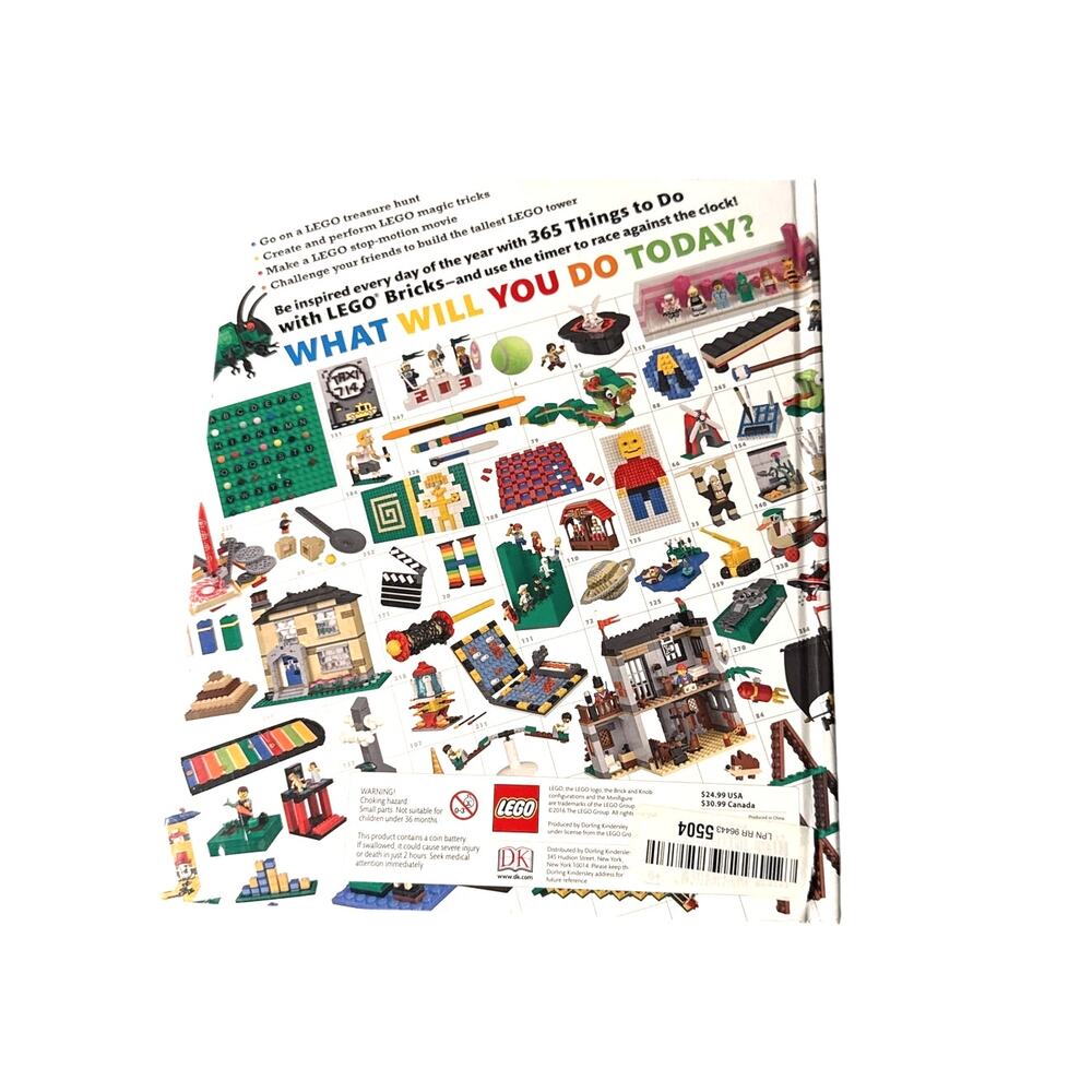 LEGO 365 Things to Do with LEGO Bricks with Timer Hardcover Book - Picture 3 of 3